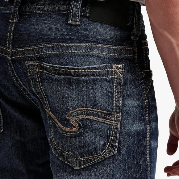 Silver Jeans Blue Straight Leg Men's Jeans - Picture 6 of 7